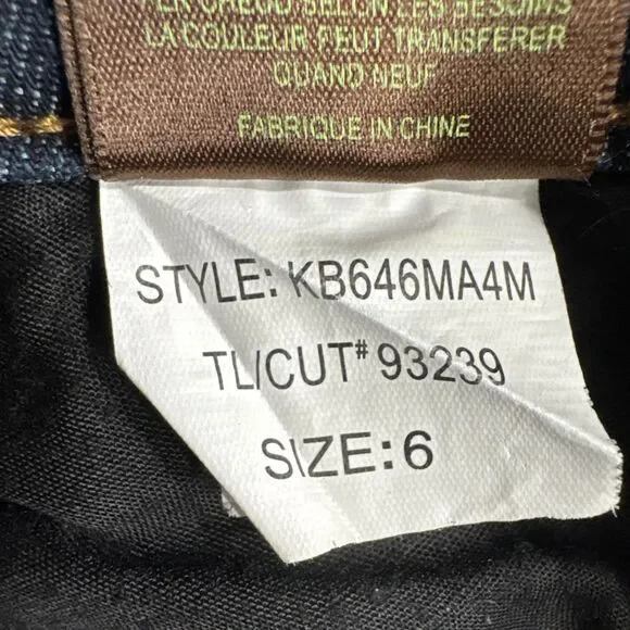 Kut from the Kloth Bermuda Shorts 6 Blue Long Length Womens Measures 30 x 13 - Picture 4 of 8